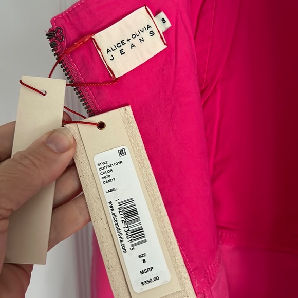 New Alice and Olivia Ramsey stretch denim dress - Picture 10 of 13